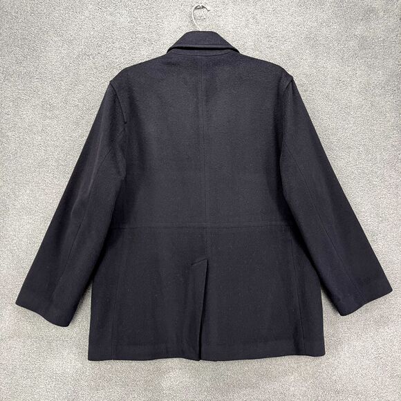 METROPOLITAN VIEW‎ Coat Mens Large Navy Blue - Picture 2 of 16